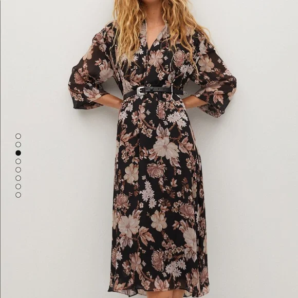 Mango | Dresses | Mango Floral Print Dress | Poshmark